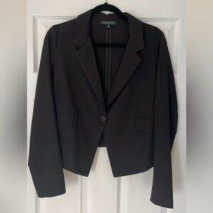 Dynamite Women's Black Cropped Blazer